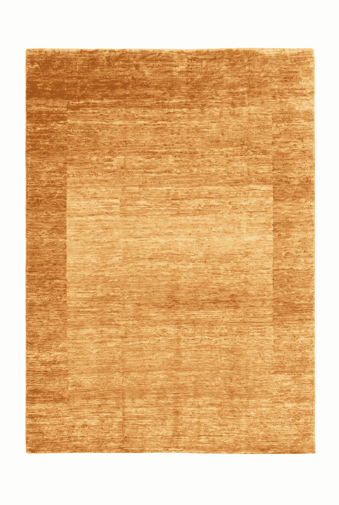 Amber gold bordered Ghazni rug, 194×247cm, 3 tatami, modern