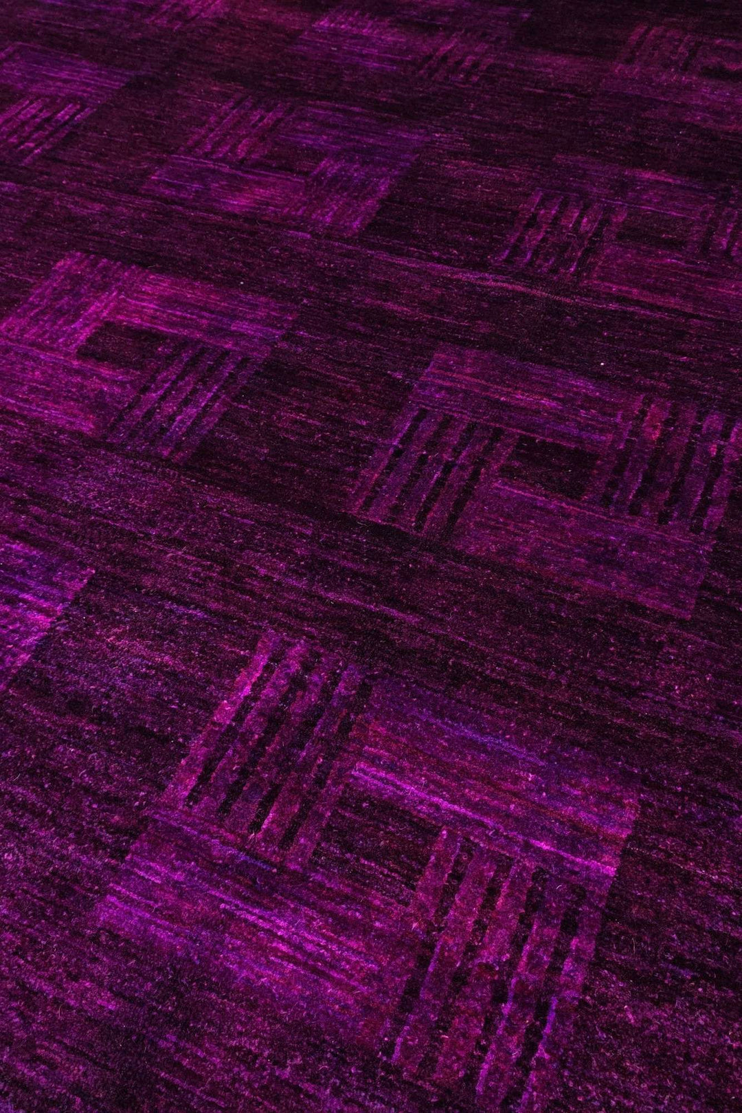 Aubergine Afghan Ghazni Rug, hand-knotted, 206×296cm, photo 3