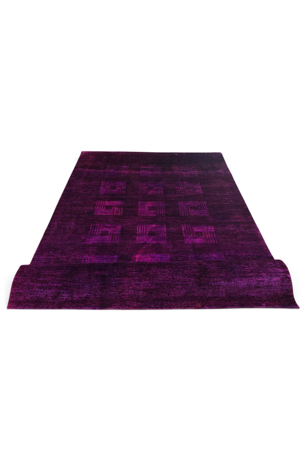 Aubergine Afghan Ghazni Rug, hand-knotted, 206×296cm, photo 7