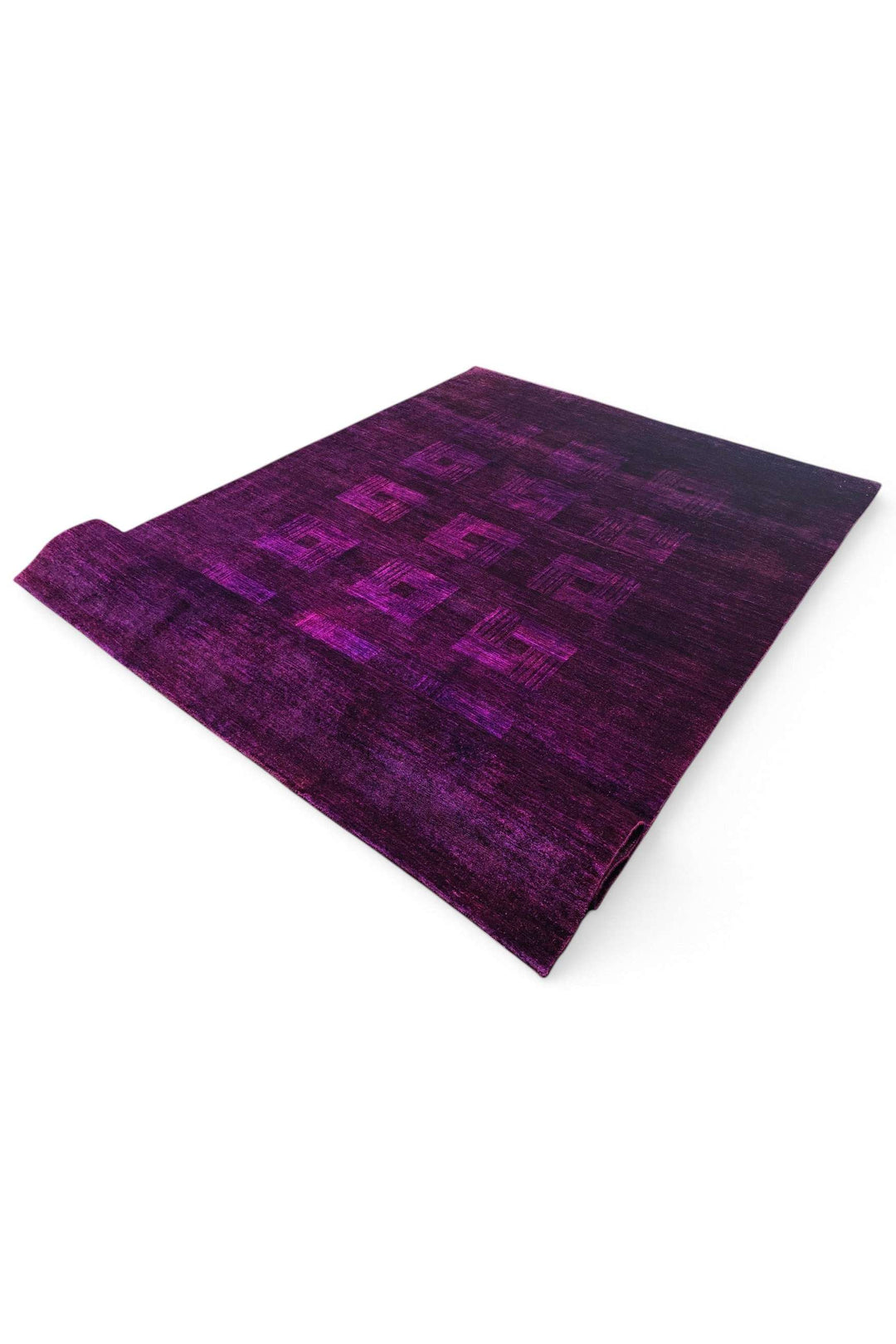 Aubergine Afghan Ghazni Rug, hand-knotted, 206×296cm, photo 8