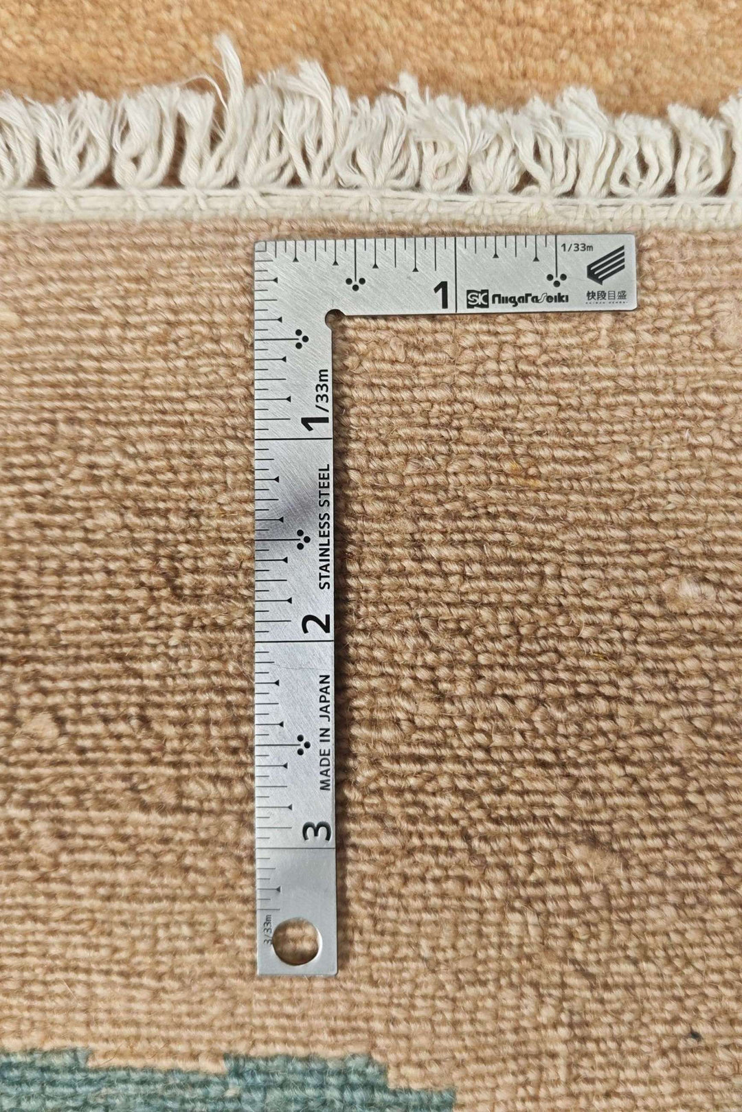 Camel Beige Afghan Ghazni Rug, hand-knotted, 188×271cm, photo 11