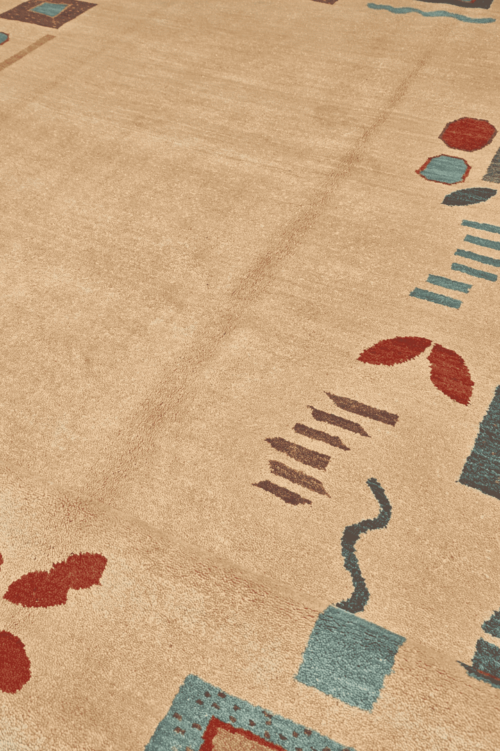 Camel Beige Afghan Ghazni Rug, hand-knotted, 188×271cm, photo 4