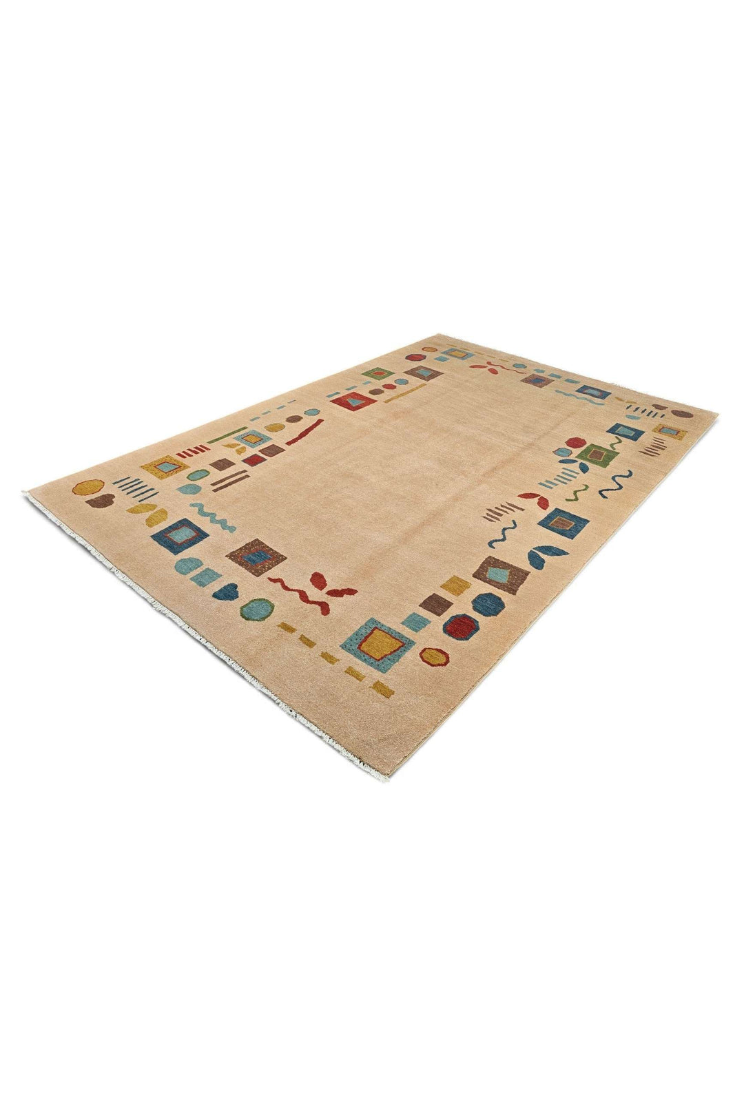 Camel Beige Afghan Ghazni Rug, hand-knotted, 188×271cm, photo 6