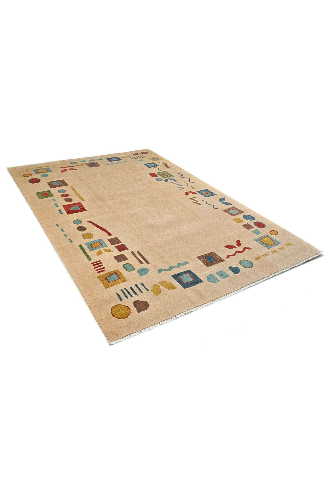 Camel Beige Afghan Ghazni Rug, hand-knotted, 188×271cm, photo 7