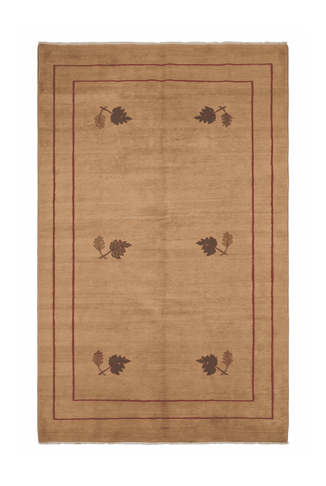 Camel and green floral sprig Ghazni rug, 159×250cm, 2 tatami