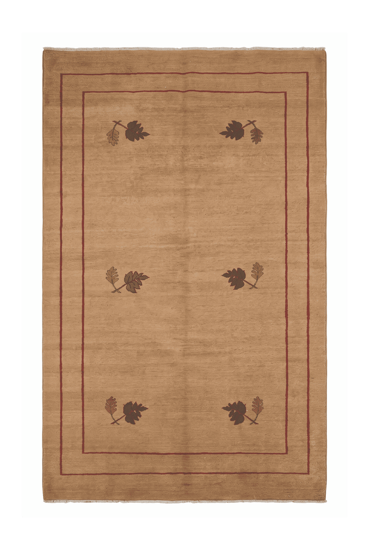 Camel and green floral sprig Ghazni rug, 159×250cm, 2 tatami