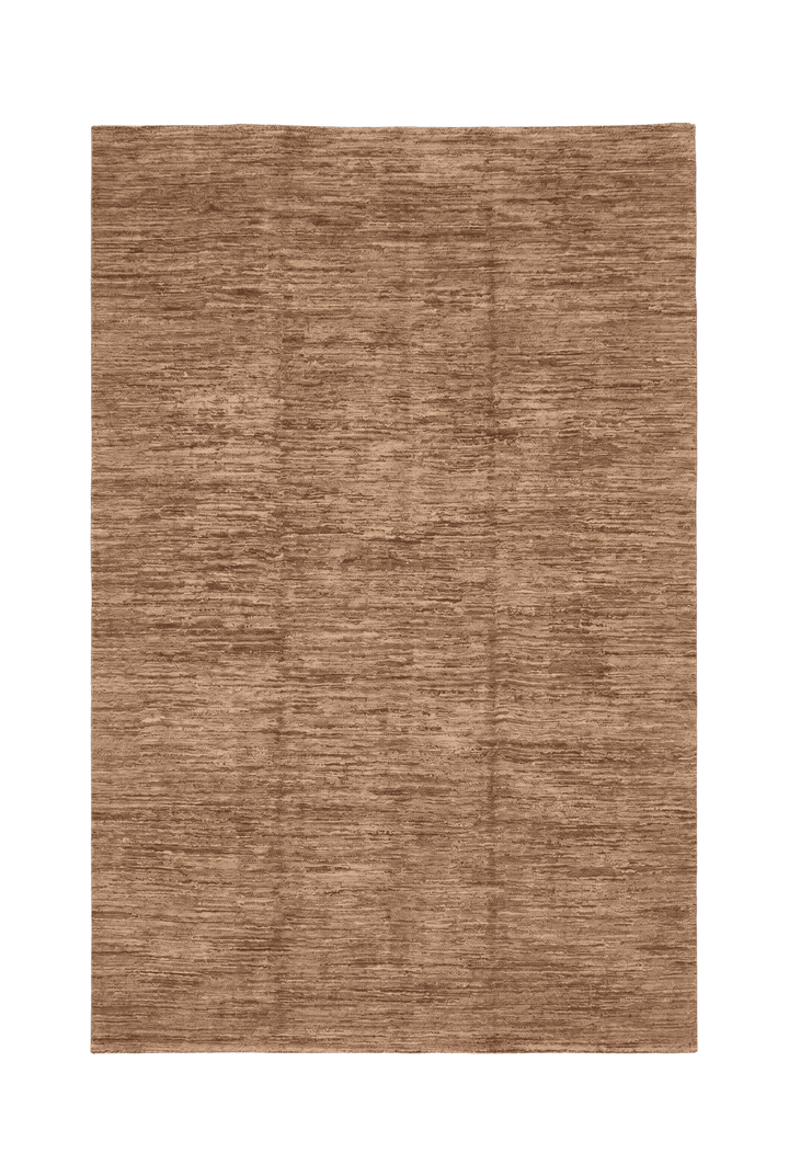 Natural camel plain field Afghan rug in undyed Ghazni wool