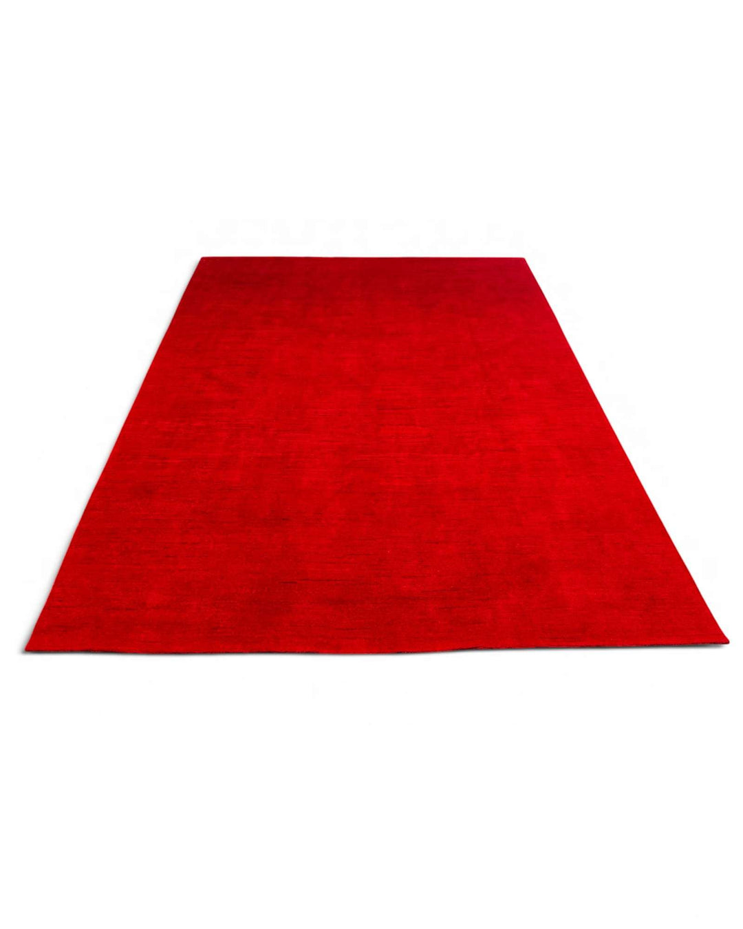 Border detail of crimson red Ghazni hand-knotted rug