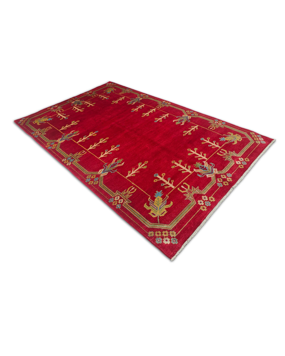 Deep red Ghazni rug 158×239cm, Afghanistan craftsmanship