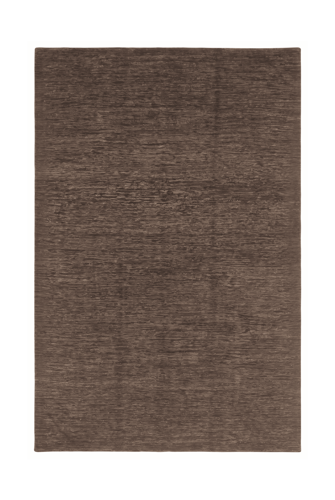 Deep Taupe Afghan Ghazni Rug, plain design, hand-knotted, 194×283cm