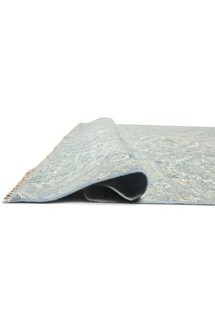 Dusty Blue Afghan Ghazni Rug, hand-knotted, 196×311cm, photo 10