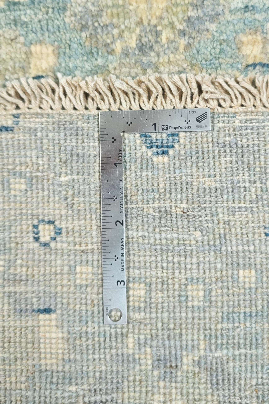 Dusty Blue Afghan Ghazni Rug, hand-knotted, 196×311cm, photo 11