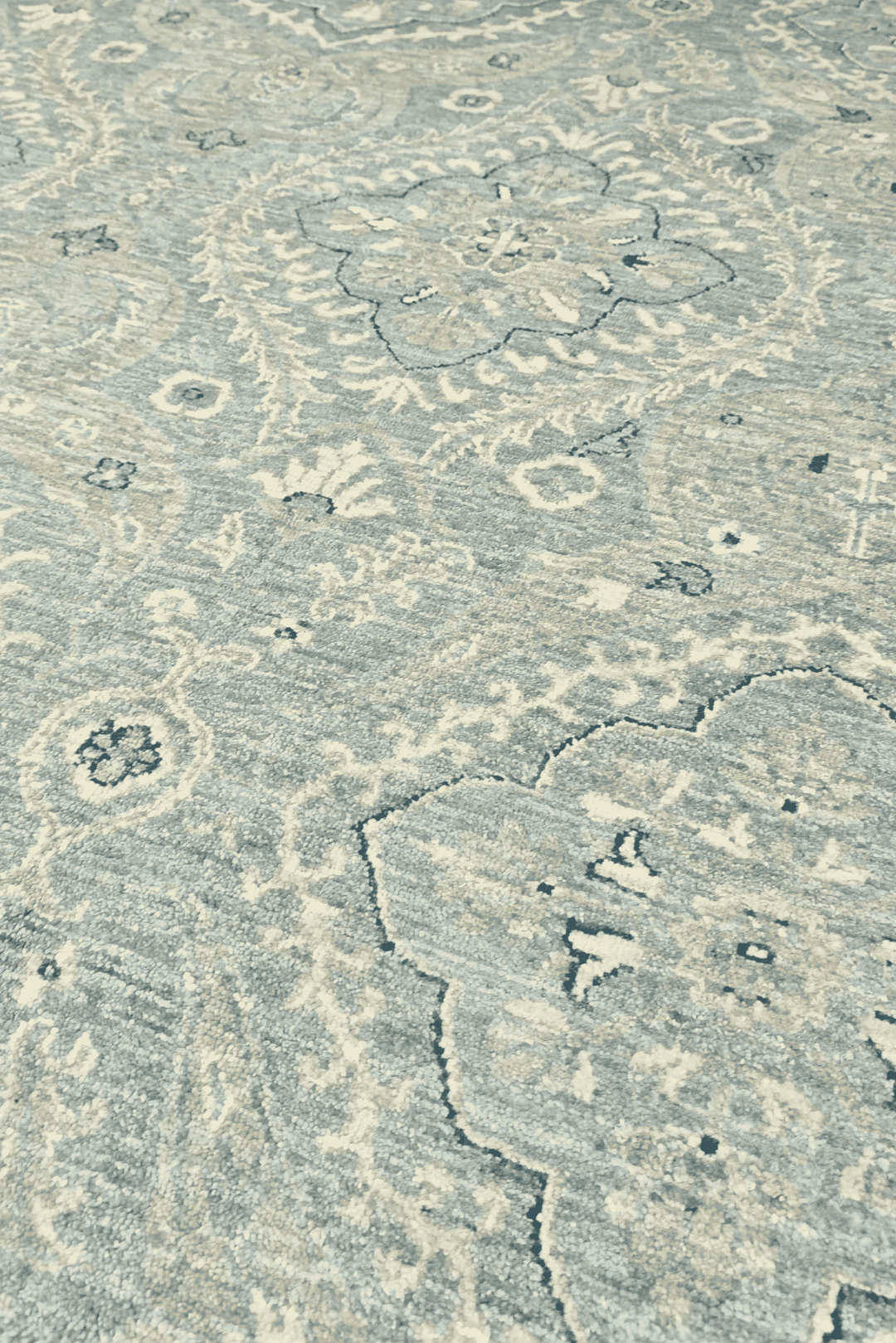 Dusty Blue Afghan Ghazni Rug, hand-knotted, 196×311cm, photo 4
