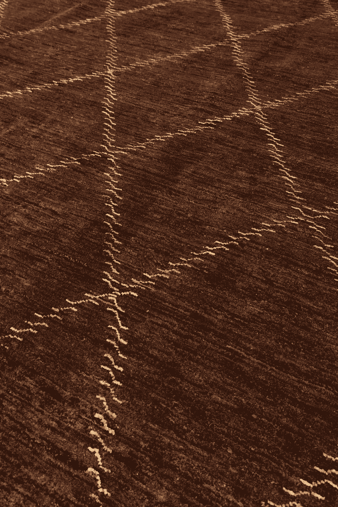 Espresso Afghan Ghazni Rug, hand-knotted, 198×302cm, photo 3