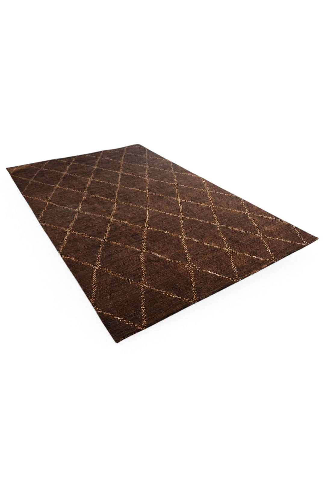 Espresso Afghan Ghazni Rug, hand-knotted, 198×302cm, photo 6