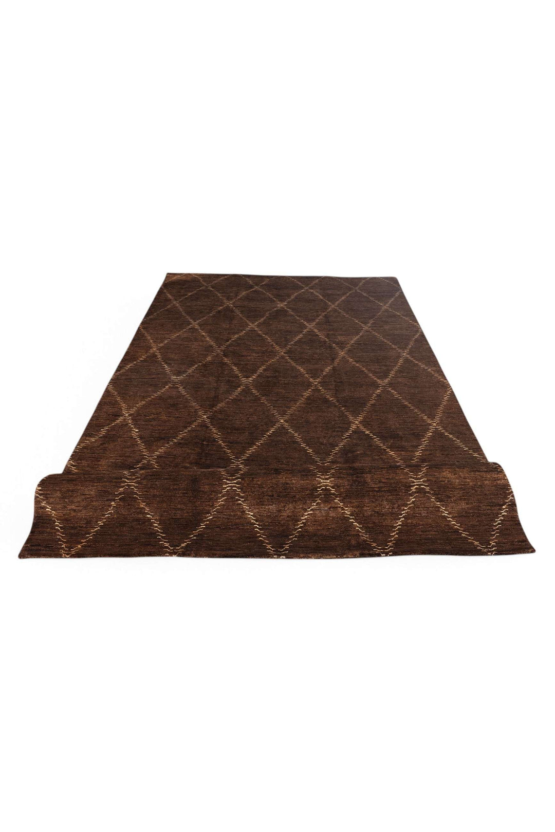 Espresso Afghan Ghazni Rug, hand-knotted, 198×302cm, photo 7