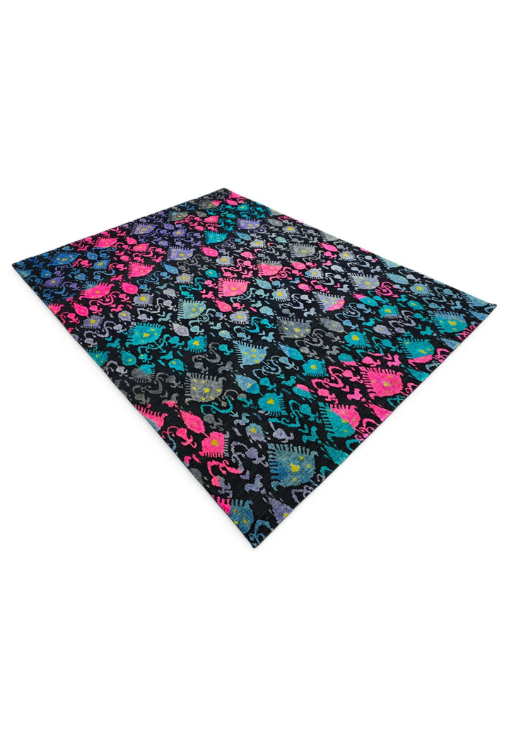 Indigo magenta Ghazni rug 242×310cm, Afghanistan craftsmanship