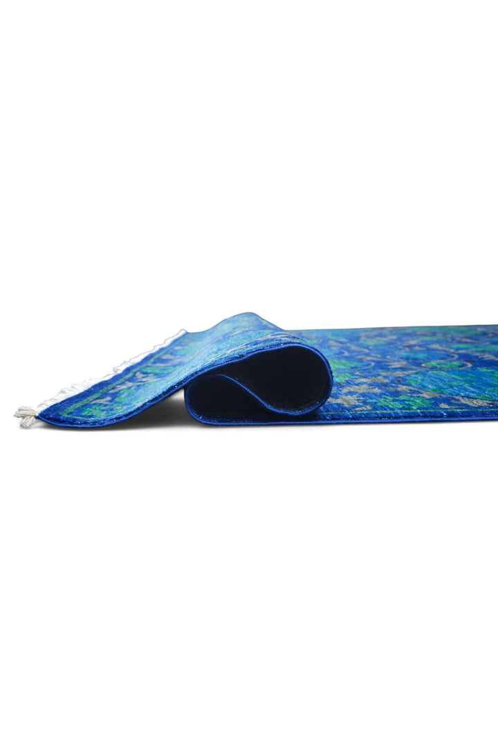 Lapis Blue Afghan Ghazni Rug, hand-knotted, 187×265cm, photo 9