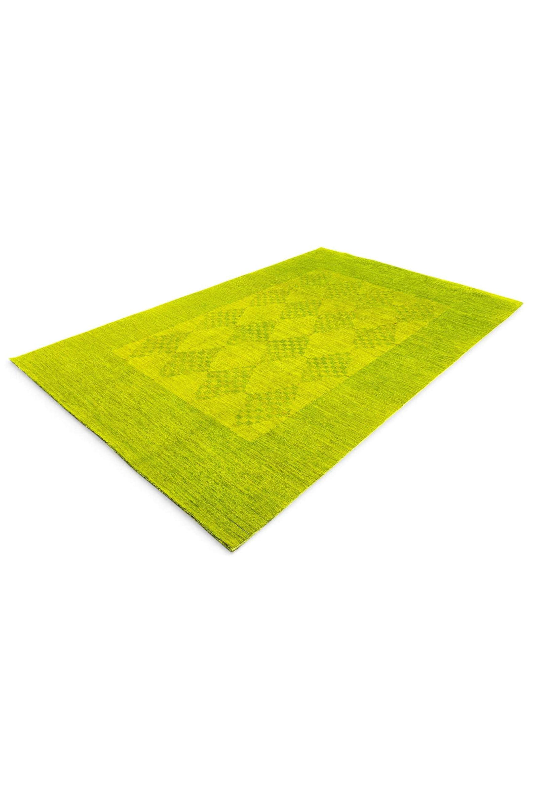 Lime Green Afghan Ghazni Rug, hand-knotted, 179×277cm, photo 5