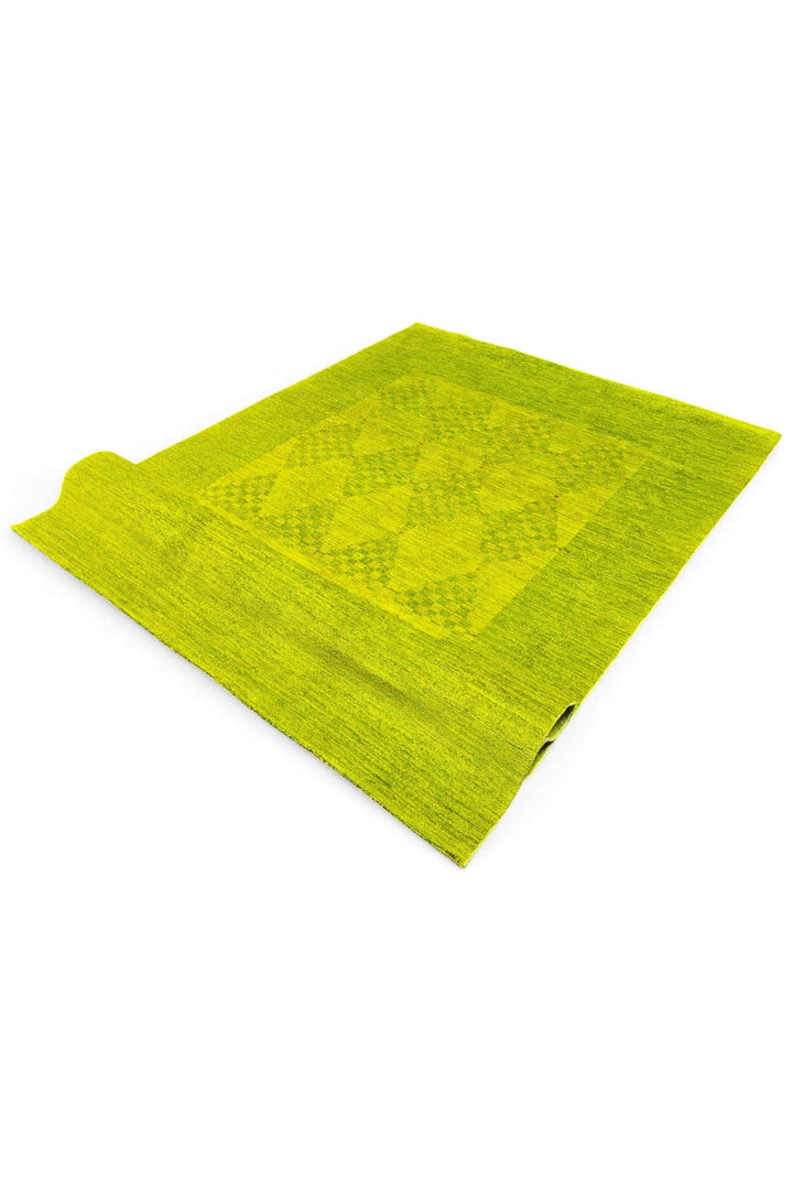 Lime Green Afghan Ghazni Rug, hand-knotted, 179×277cm, photo 8