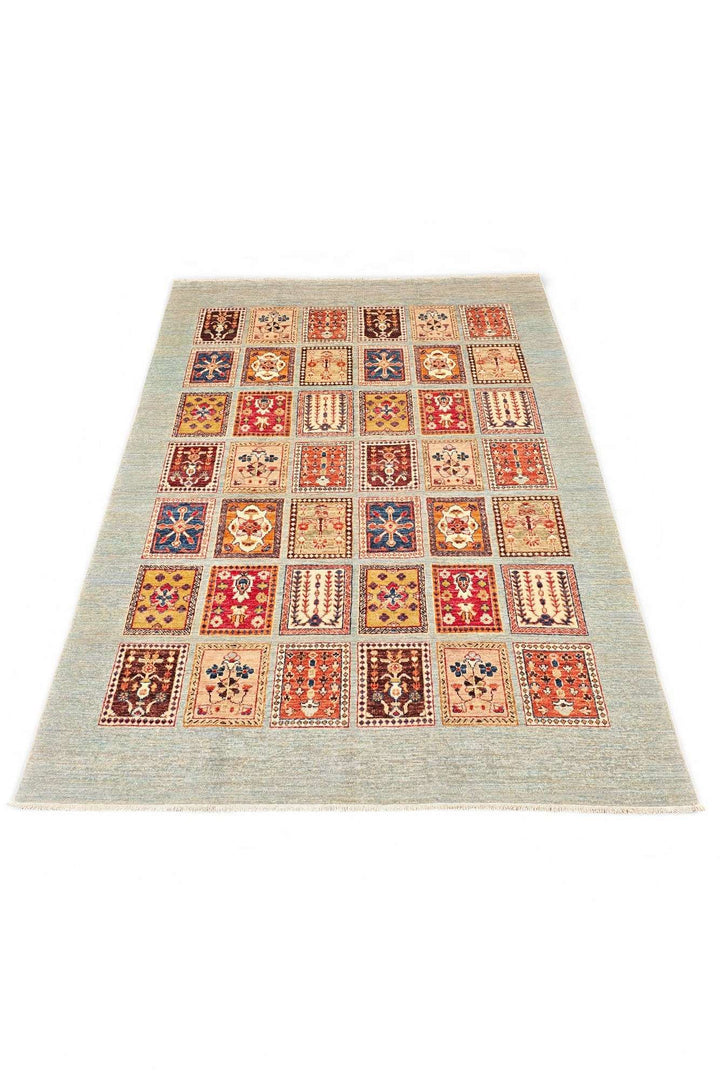 Multicolour garden Ghazni rug 173×229cm, Afghanistan craftsmanship