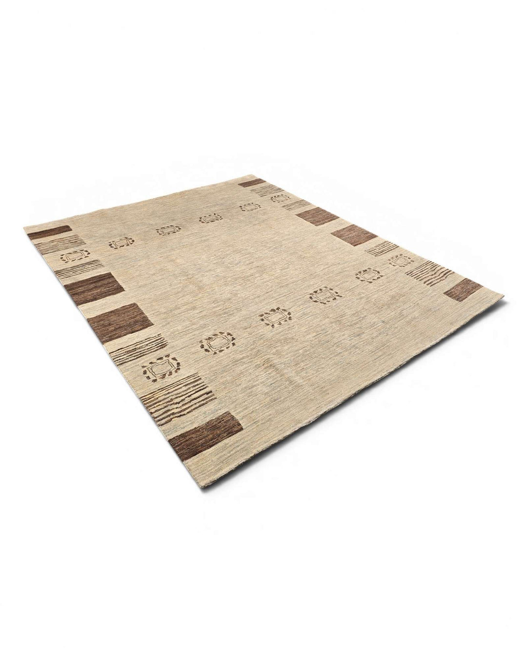 Natural beige Ghazni rug 197×262cm, Afghanistan craftsmanship