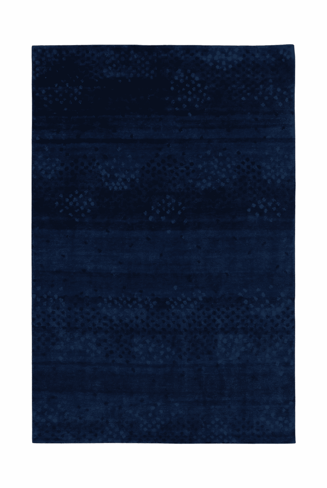 Midnight navy Ghazni rug, hand-knotted Afghan wool