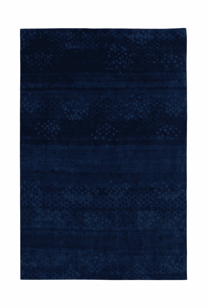Midnight navy Ghazni rug, hand-knotted Afghan wool