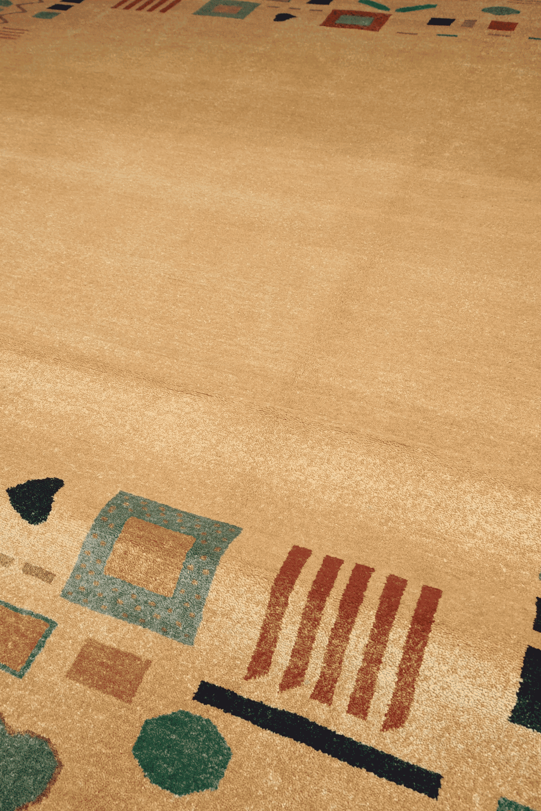 Sand Cream Afghan Ghazni Rug, hand-knotted, 206×274cm, photo 3
