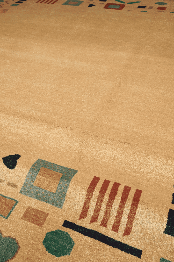 Sand Cream Afghan Ghazni Rug, hand-knotted, 206×274cm, photo 3