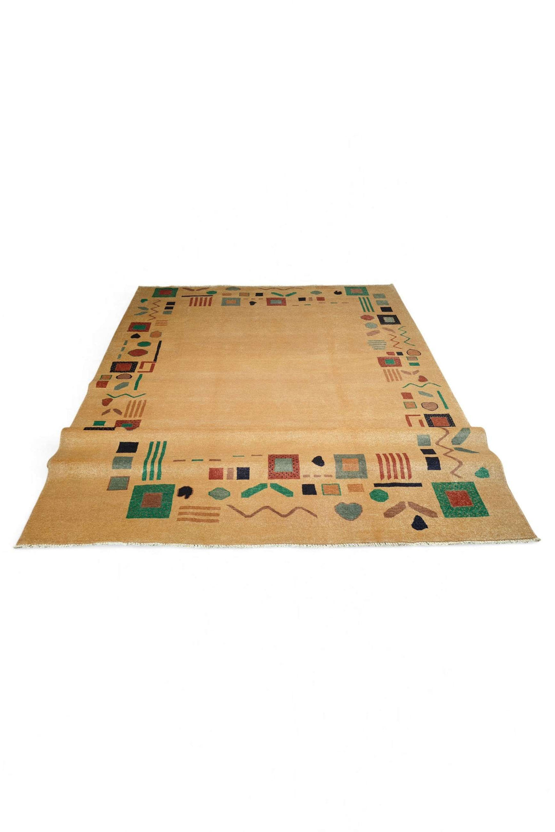 Sand Cream Afghan Ghazni Rug, hand-knotted, 206×274cm, photo 7