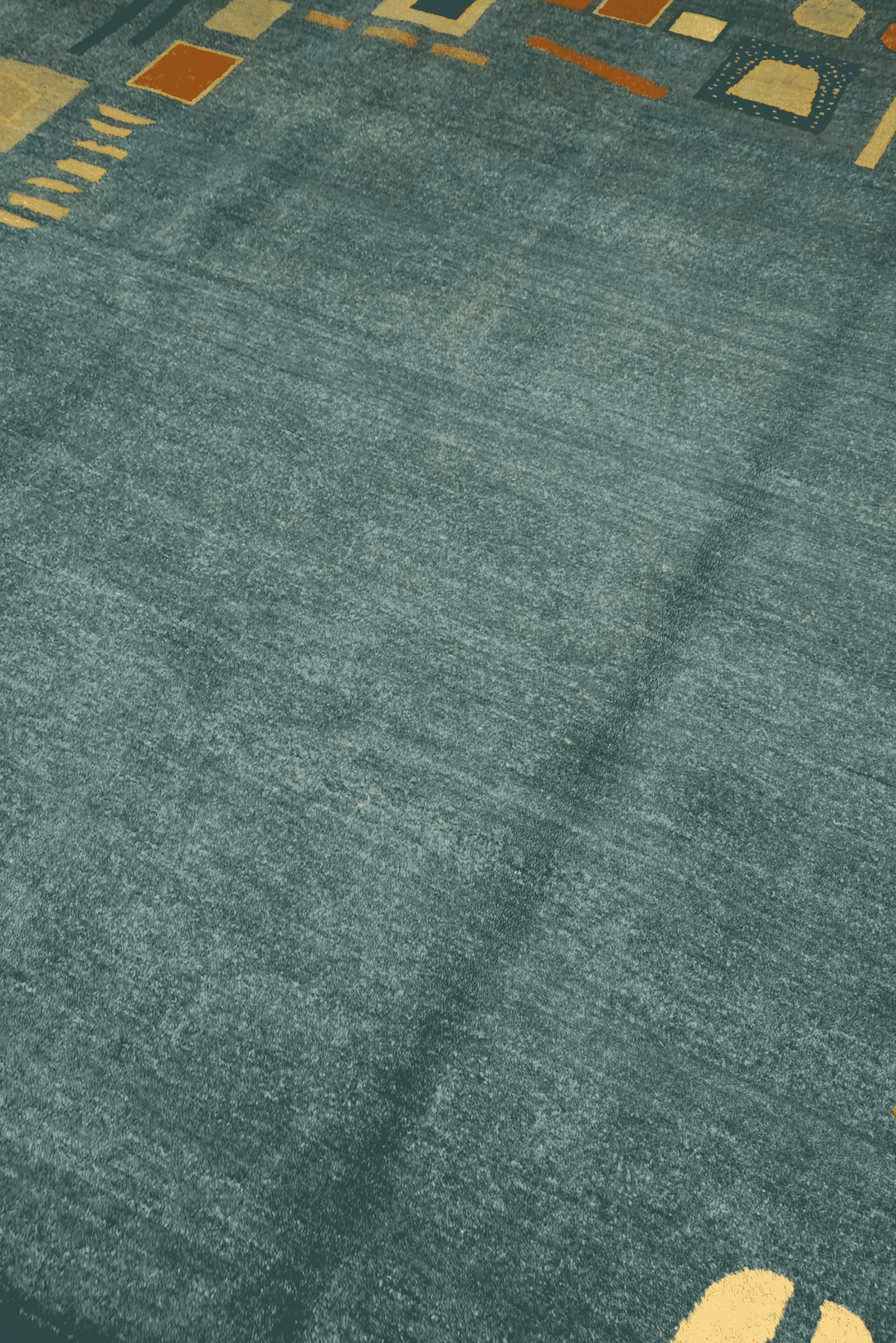 Sea Green Afghan Ghazni Rug, hand-knotted, 190×291cm, photo 3