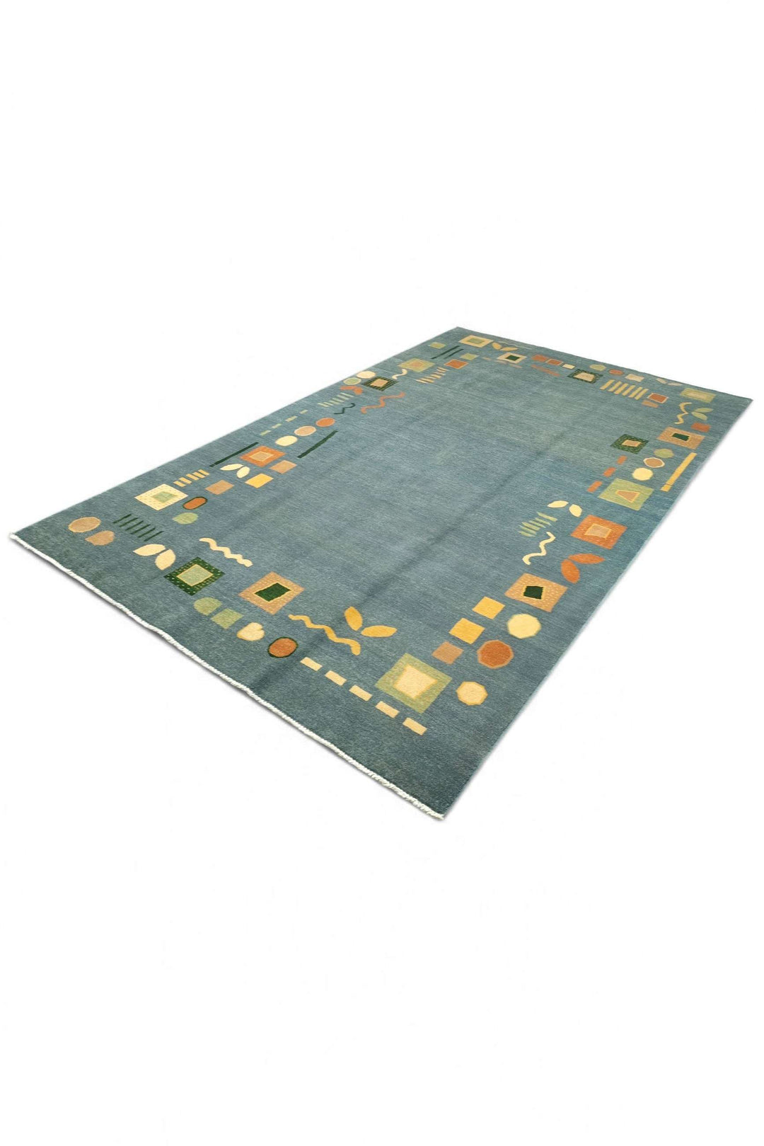 Sea Green Afghan Ghazni Rug, hand-knotted, 190×291cm, photo 5