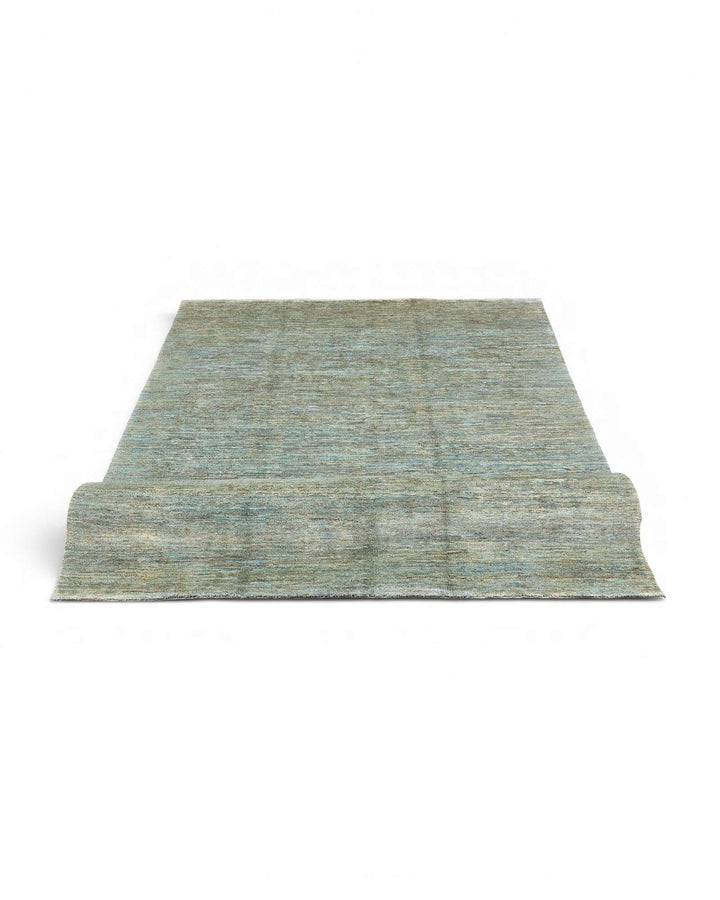 Sea green modern rug for a living room, 3 tatami