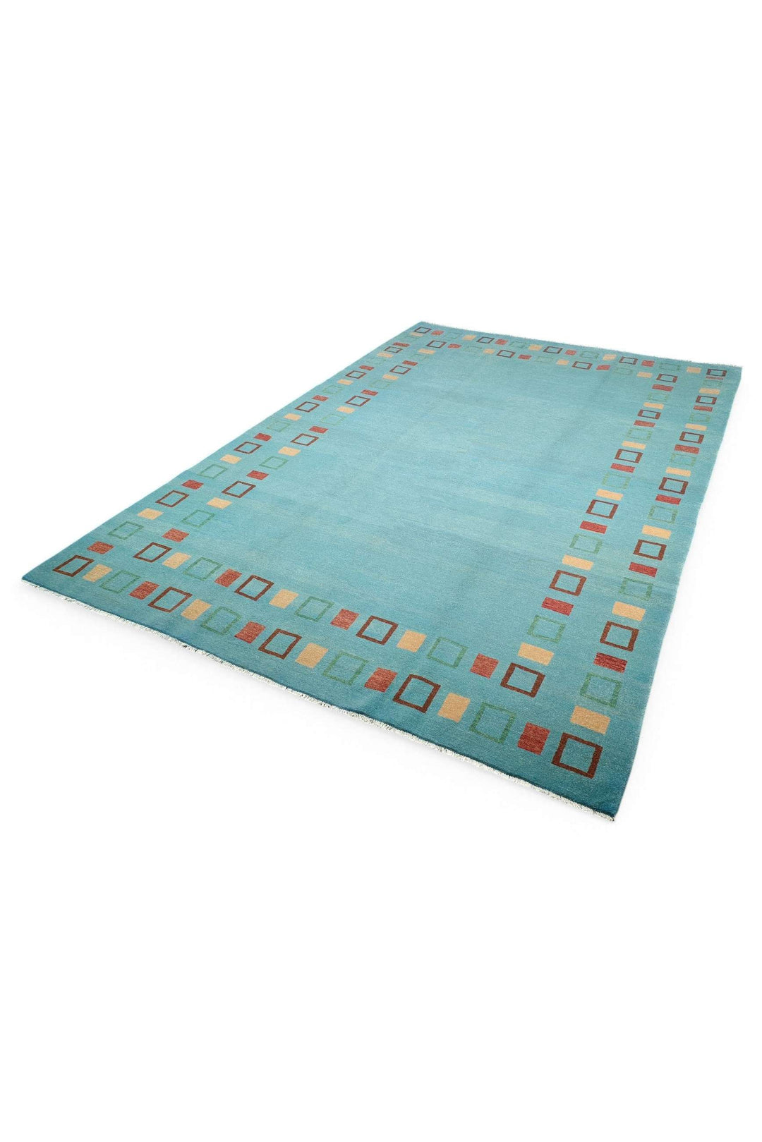 Soft Turquoise Afghan Ghazni Rug, hand-knotted, 221×306cm, photo 6