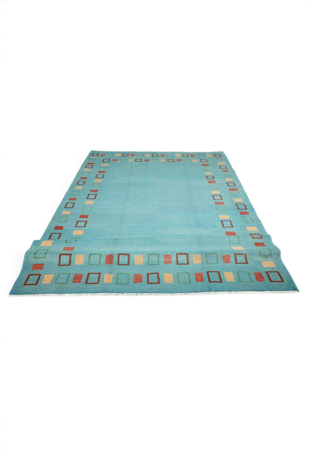 Soft Turquoise Afghan Ghazni Rug, hand-knotted, 221×306cm, photo 7
