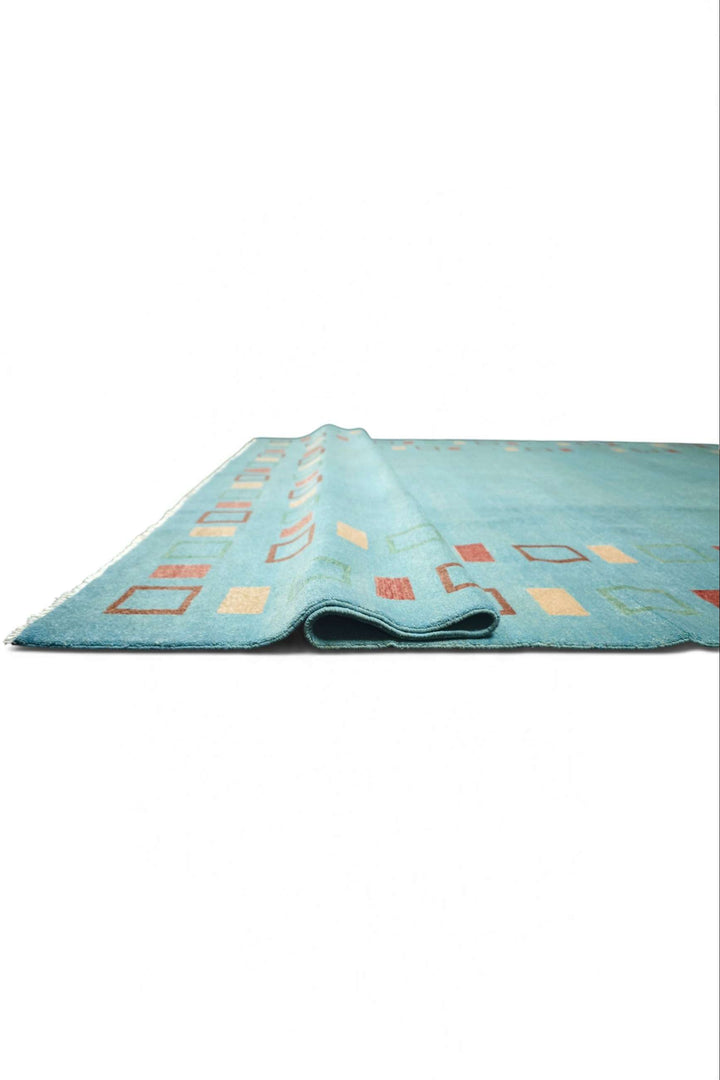 Soft Turquoise Afghan Ghazni Rug, hand-knotted, 221×306cm, photo 9