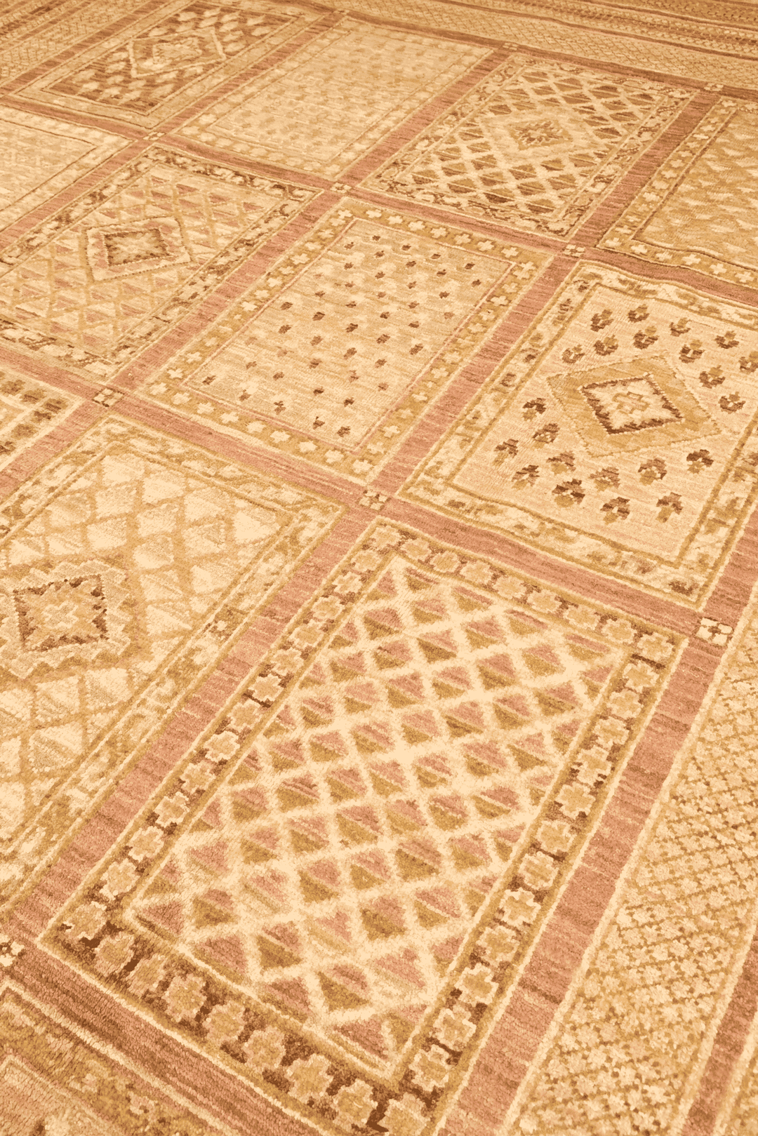 Wheat Gold Afghan Ghazni Rug, hand-knotted, 195×293cm, photo 4