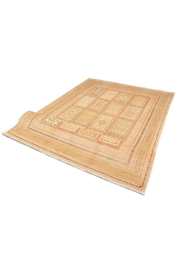 Wheat Gold Afghan Ghazni Rug, hand-knotted, 195×293cm, photo 9