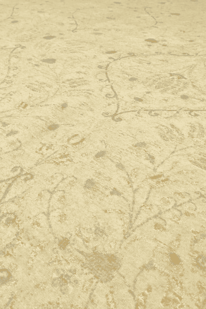 Antique Cream Afghan Ghazni Silk Rug, hand-knotted, 199×294cm, photo 5