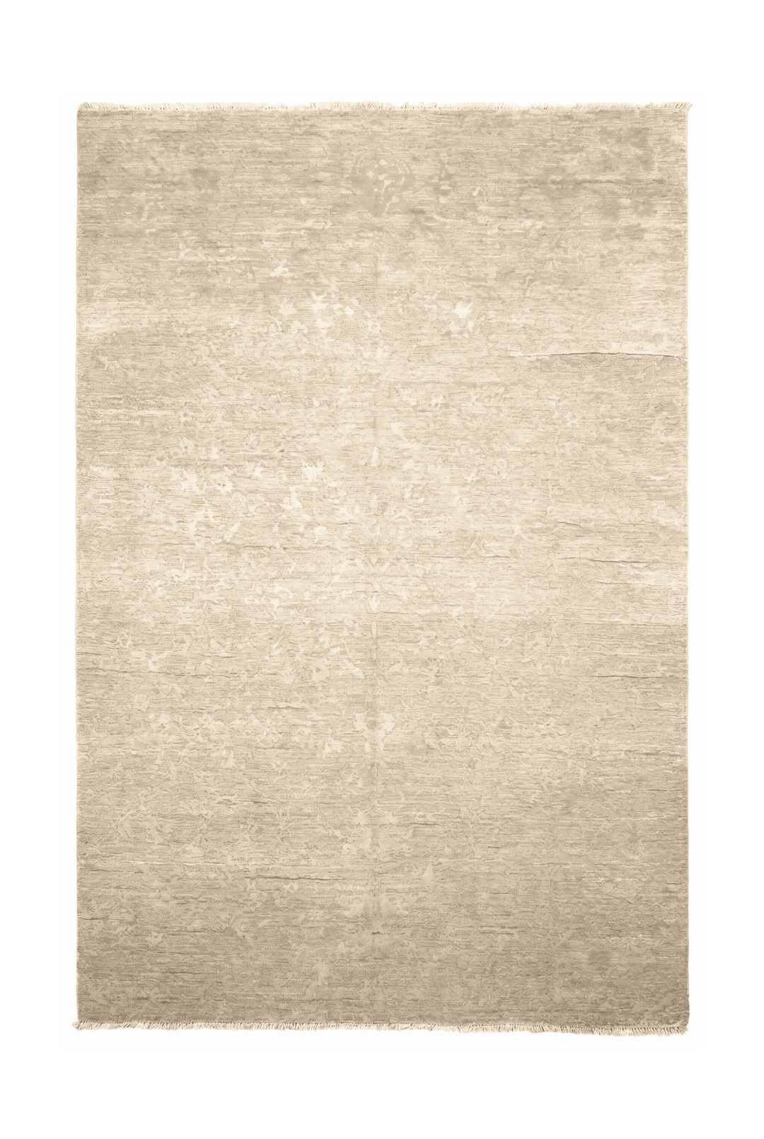 Pale green sea-mist Afghan Gabbeh rug in wool and silk