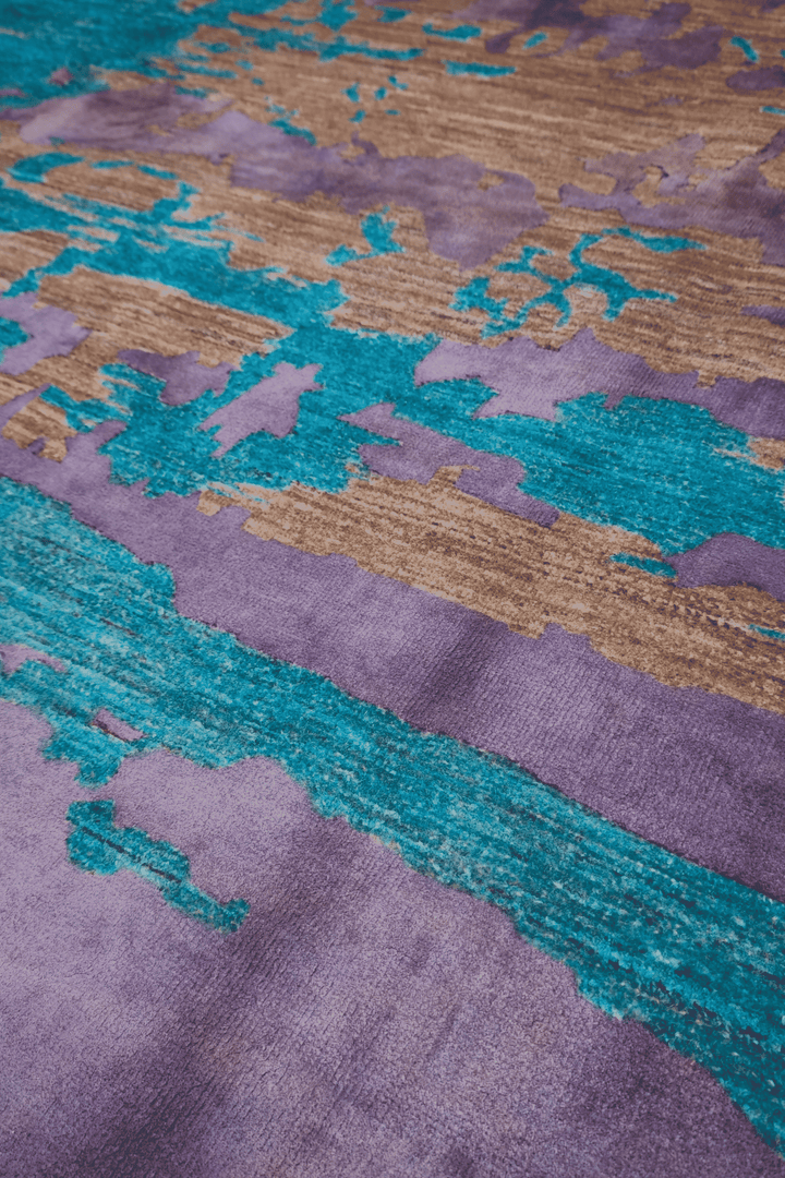 Multicolor Afghan Ghazni Silk Rug, hand-knotted, 182×276cm, photo 3