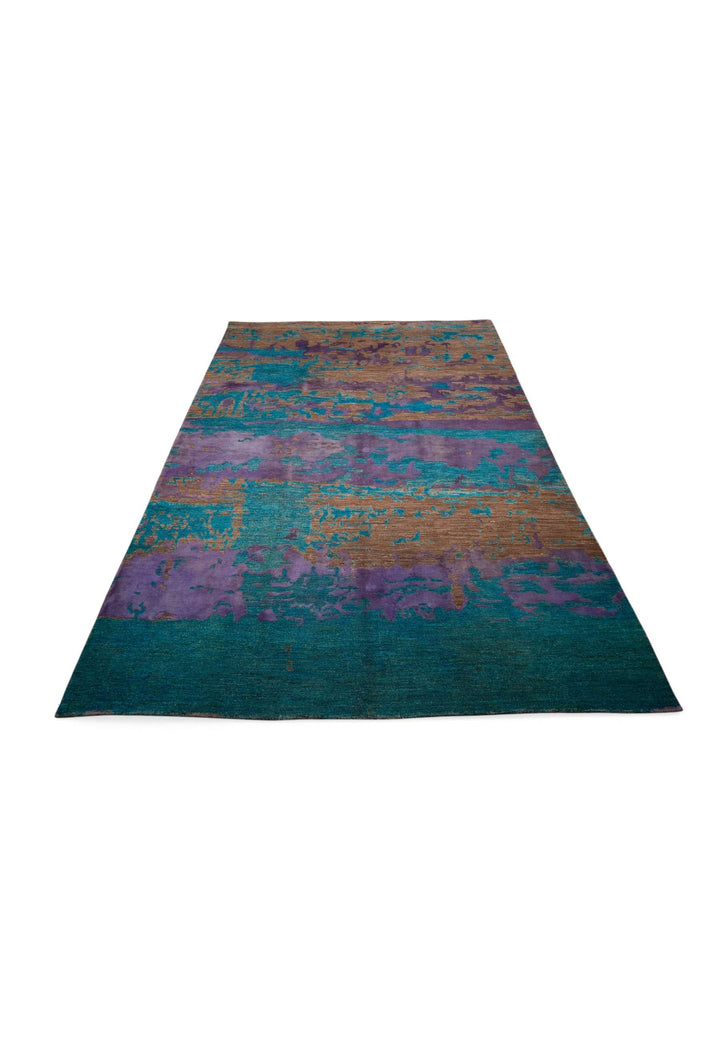 Multicolor Afghan Ghazni Silk Rug, hand-knotted, 182×276cm, photo 4
