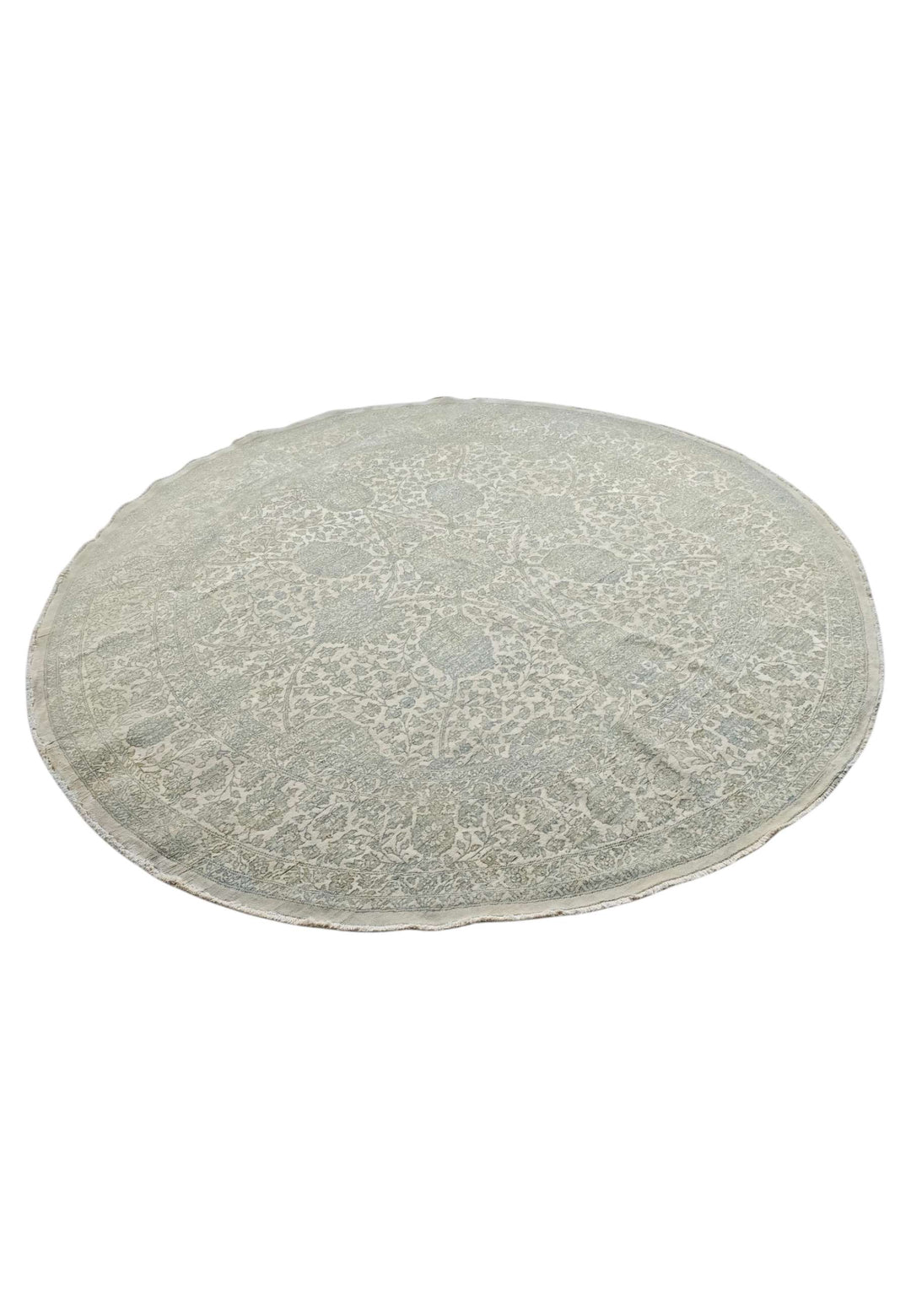 Sage round Ghazni rug 245×245cm, Afghanistan craftsmanship