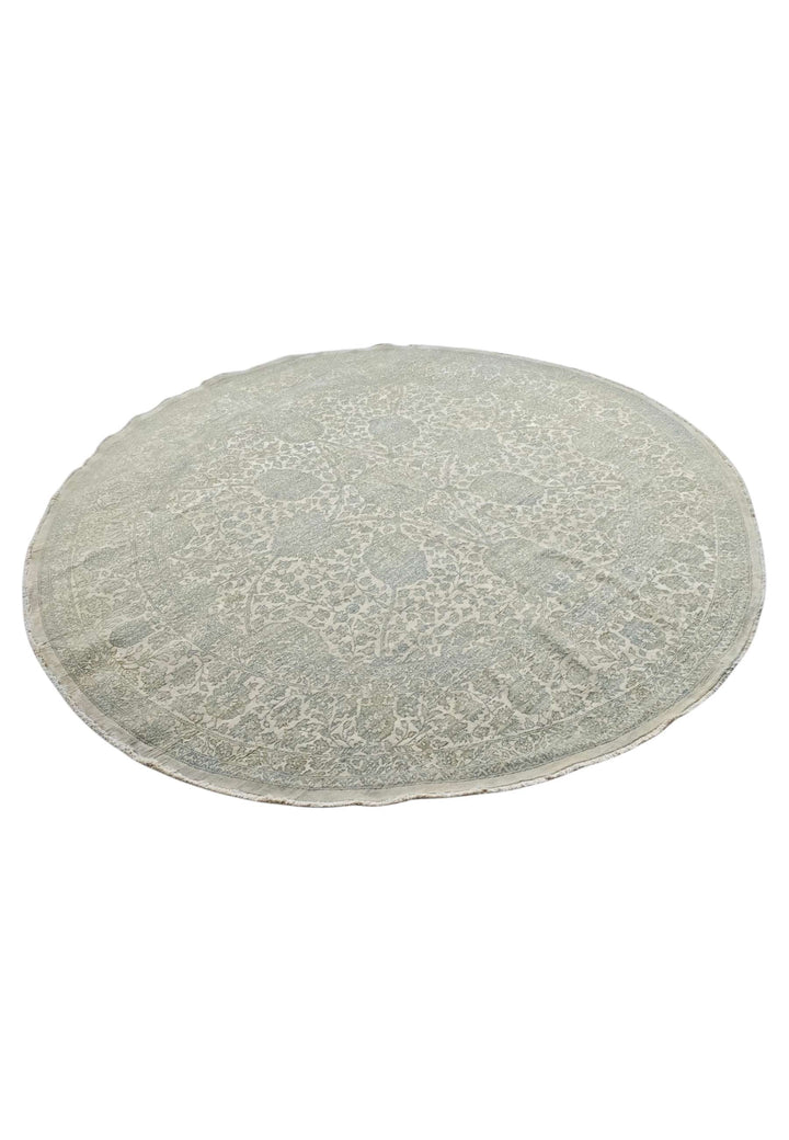 Sage round Ghazni rug 245×245cm, Afghanistan craftsmanship