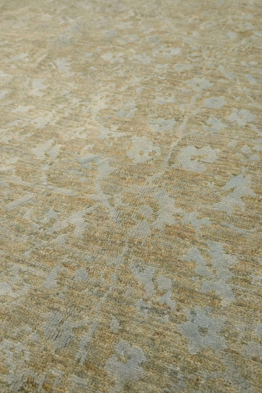 Sage Green Afghan Ghazni Silk Rug, hand-knotted, 187×295cm, photo 2