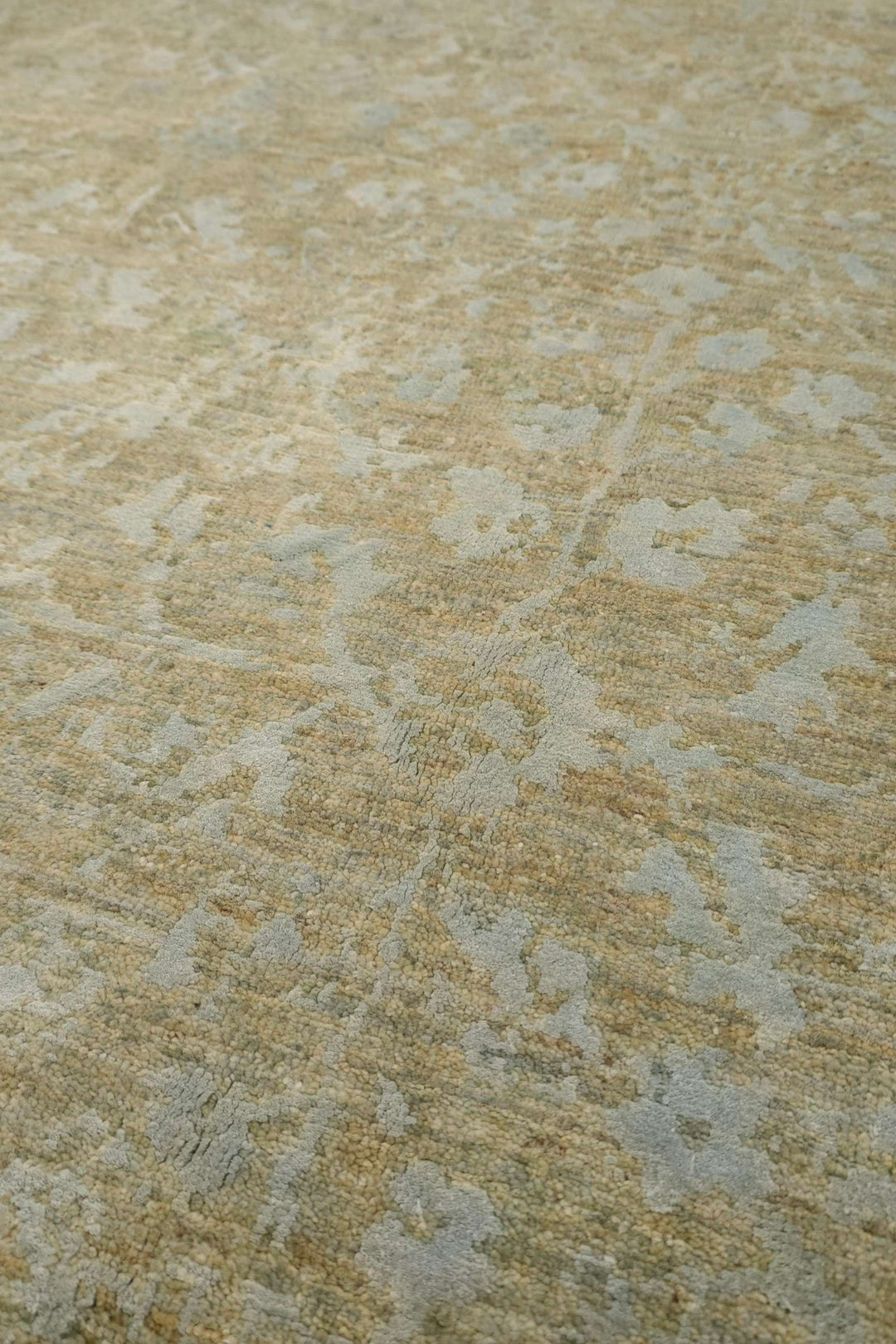 Sage Green Afghan Ghazni Silk Rug, hand-knotted, 187×295cm, photo 2