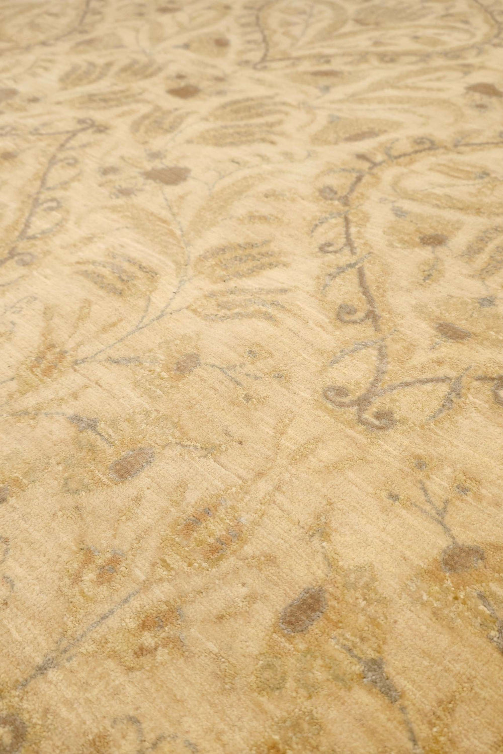 Sand Afghan Ghazni Silk Rug, hand-knotted, 199×292cm, photo 2