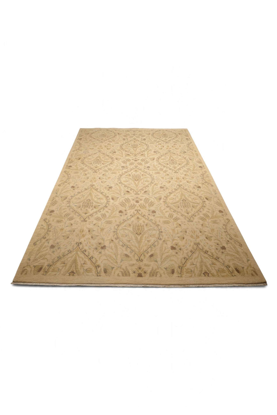 Sand Afghan Ghazni Silk Rug, hand-knotted, 199×292cm, photo 3