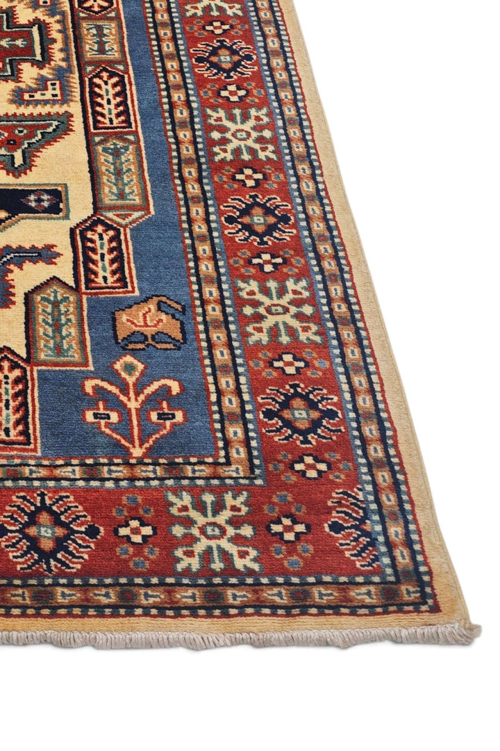 Chestnut Brown Afghan Kazak Rug, hand-knotted, 79×117cm, photo 8